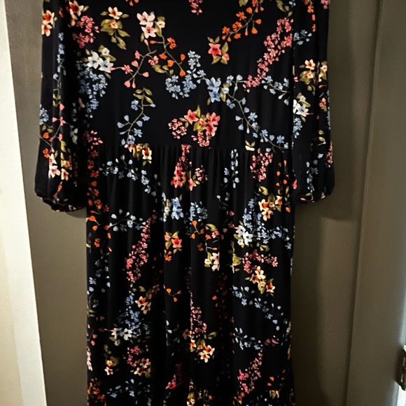Jane and Delaney, maxi dress, blue, floral, lined - Picture 5 of 8